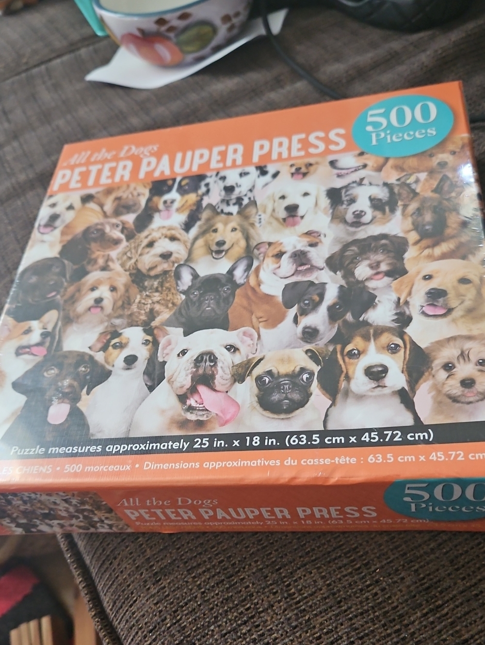 Peter Pauper Press All The Dogs Puzzle Jigsaw 500 Pieces